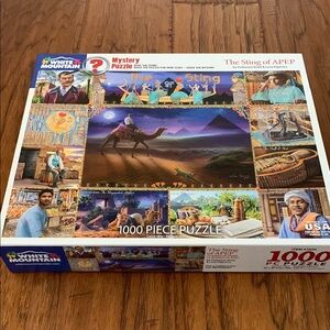 Like New Mystery Puzzle ⁉️ White Mountain 1000 Piece Puzzle